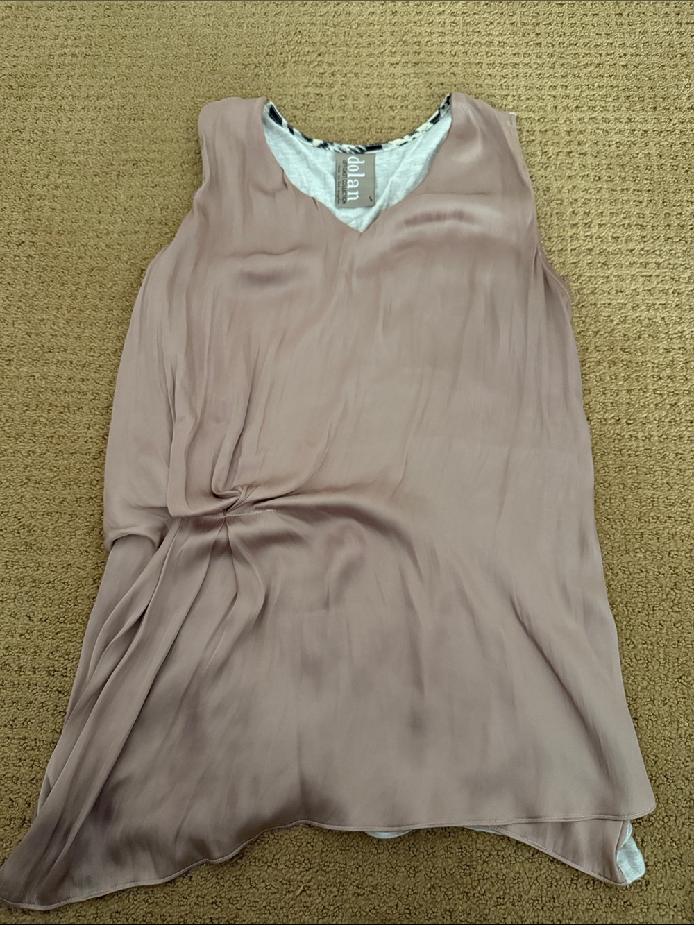dolan Dusty Rose V-Neck Sleeveless Slip